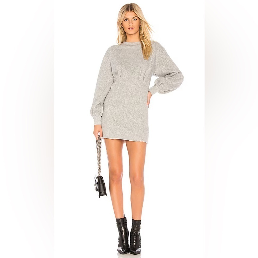 🆕 L'ARTISTE Revolve The Margot Fleece Dress Sweater in
Heather Grey